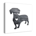 thumbnail image 2 of Creative Products Ink Silhouette Dachshund 24 x 24 Canvas Wall Art, 2 of 5