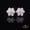 White, variant on King of Bling's Men's/Womens 925 Silver White 1.50ct VVS 'D' Moissanite Hexagon Stud Earrings