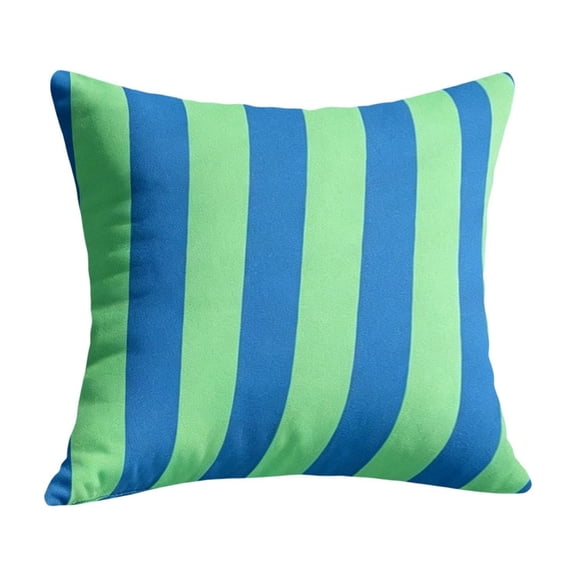 Outdoor Waterproof Pillow Cover, Geometric Stripe Cushion Case, Nylon Spandex Material, Weather Resistant, Stylish Decor for Sofa Chair Patio Living Space,Multicolor B