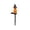 Orange, variant on XHKUYI Solar Halloween Stake Light 17.7 Inch, White Pumpkin Character Garden Light with Witch Hat Ground Stake and Solar Panel, for Outdoor Lawn Pathway Yard Garden Decor