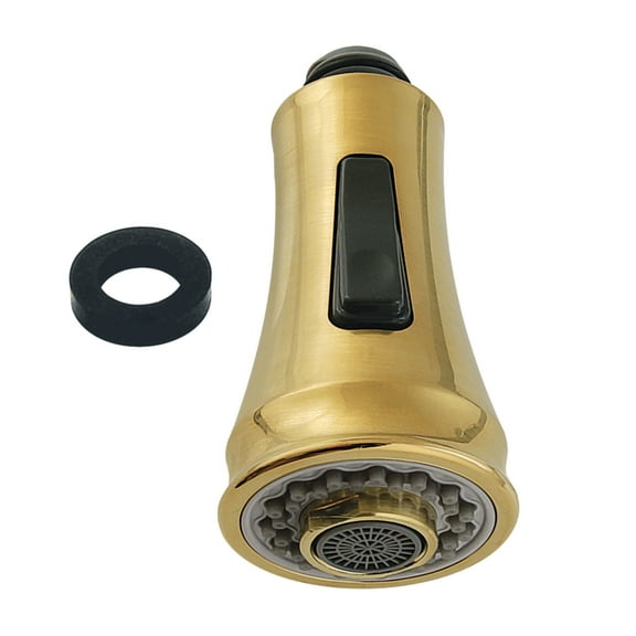 Kingston Brass KDH8817 Gourmet Scape 2-Function Pull-Down Kitchen Faucet Sprayer Head, Brushed Brass