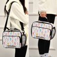 thumbnail image 5 of FORMRS Student Insulated Lunch Bag with Shoulder Strap Reusable Cooler Box for School, Colorful Ice Cream Pattern, 5 of 9