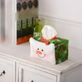 thumbnail image 5 of 2 Pcs Christmas Tissue Box Cover Rectangular Santa Claus Xmas Snowman Tissue Case Tissue Holder Paper Towel Holder Napkin Container Winter Desktop Decoration for Holiday Home Office, 5 of 7