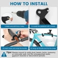 thumbnail image 6 of Housolution Bike Wall Mount,2 Pack EVA Foam Padded up to 48.5 lbs,Heavy-Duty Adjustable Bike Wall Hanger for Road, Mountain and Hybrid Bikes, Garage & Apartment, 6 of 7