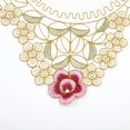 thumbnail image 2 of MYG 12x18in Table Runner Embroidered Floral Lace Fabric Translucent Gauze Table Cloth 5#, 2 of 9