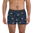 thumbnail image 1 of Balery Christmas Dachshund Calzoncillos bóxer para hombre, ropa interior de algodón suave y transpirable con cinturilla de nailon-XX-Large, 1 of 5
