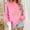 Pink, variant on Blmnix White Women Hoodies Christmas Sweatshirt Business Long Sleeve Womens Dressy Tops and Blouses Pullover Crew Neck Cute Tops
