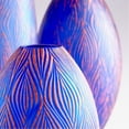 thumbnail image 3 of 10033-Cyan lighting-Fused Groove - Large Vase - 7.25 Inches Wide by 12.75 Inches High, 3 of 3