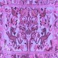 thumbnail image 1 of Ahgly Company Indoor Square Animal Purple Traditional Area Rugs, 5' Square, 1 of 4