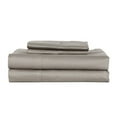 thumbnail image 6 of Castle Hill London 410 Thread Count Cotton Sateen Sheet Set Deep Pocket - Queen, Taupe, 6 of 7