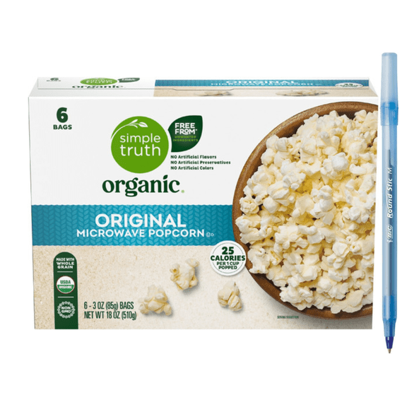 ST Organic Original Microwave Popcorn 18 OZ
