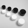thumbnail image 3 of HONMEET 8pcs Black PP Skincare Jars Cosmetic Storage Containers for Creams and Lotions, 3 of 8