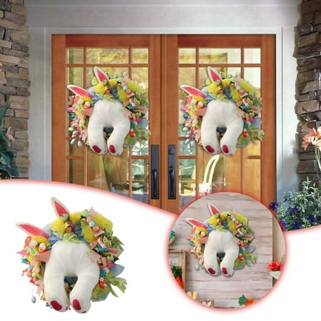 

ECHOYY 2023 Rabbit Garland Easter Decoration Foam Fruit Mall Living Room Props Hanging Decoration