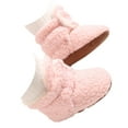 thumbnail image 4 of Fozruso Baby Boy Girl Boots Shoes Winter Snow Bowknot Soft Sole Warm Toddler Prewalker Booties,Sizes 4(0-6 Months), 4 of 4