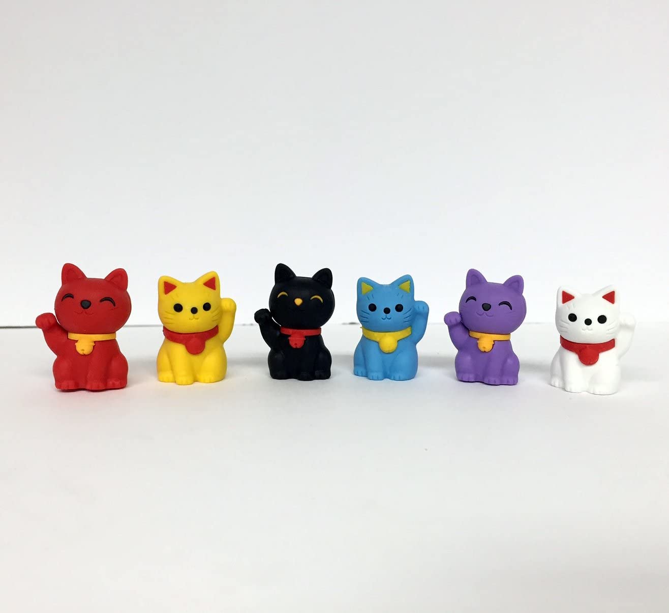iwako lucky good fortune cat japanese erasers