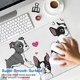 thumbnail image 4 of Long Mouse Pads for Desk,Pug and Love Heart Desk Mats on Top Of Desks, Desk Mouse Pad Extra Large with 3mm Non-Slip Base and Stitched Edge for Gaming,Office,Work,Home 31.5"x11.8", 4 of 6