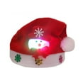 thumbnail image 2 of SPRING PARK Christmas Hat Funny Santa Snowmen Reindeer Christmas Party Hat LED Light Up Headband Soft Christmas Party, 2 of 6
