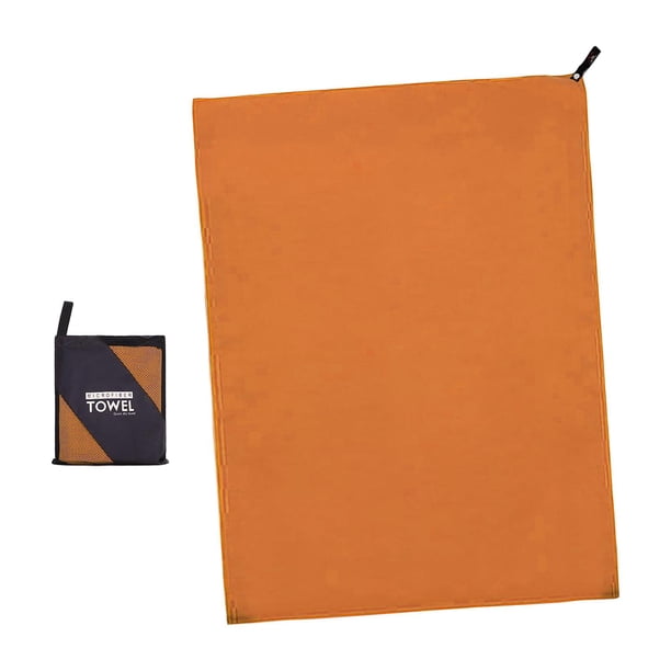 Toalla de microfibra Bolsa de almacenamiento de 3 tamaños Antibacteriano para Orange 80x180cm SM SunniMix Banda de sudor de microfibra