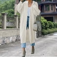 thumbnail image 2 of Vedolay Women's Cardigan Sweaters Long Sleeve Button Down Sweater Knitwear Coat White,M, 2 of 5