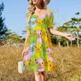 thumbnail image 4 of Vestido de manga corta Dux ropa para mujer vestidos de verano vestidos de mujer para mujer Vestido de noche para mujer, 4 of 7