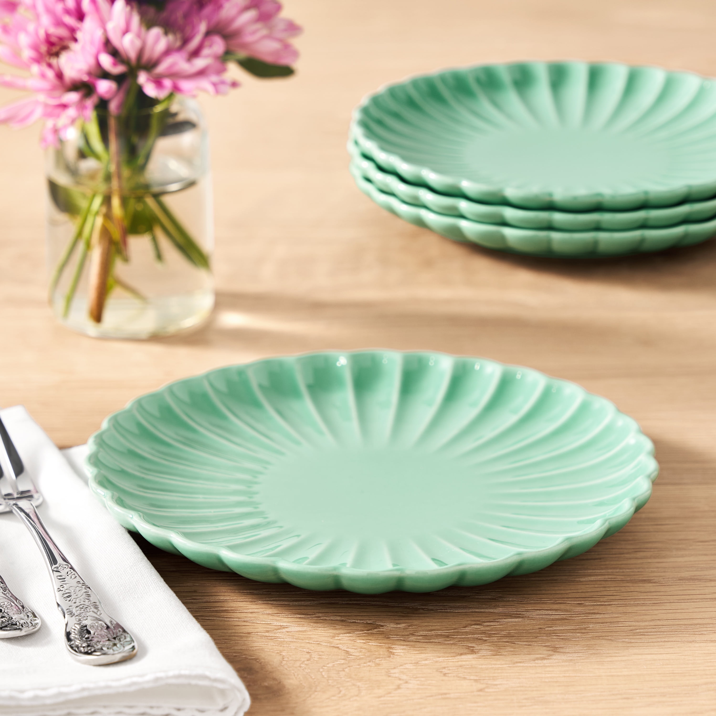 The Pioneer Woman Colette Stoneware Salad Plate, Green