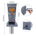 thumbnail image 3 of Solar Powered Memorial Vase LED Grave Decor with Metal Spikes for Headstones & Gravestones Comforting Gift for Bereavement, 3 of 5