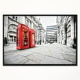 thumbnail image 4 of Design Art Phone Booths on Street Framed Canvas Art Print, 4 of 5