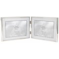 thumbnail image 1 of Lawrence Frames 650075D Hinged Double Simply Metal Picture Frame - Silver, 1.4 in., 1 of 1