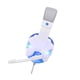 thumbnail image 5 of Injueey Auriculares para juegos Computadora Consola de juegos Estéreo Sonido envolvente Auriculares con cable de 3,5 mm Auriculares Cables de audio/vídeo blanco azul Luz, 5 of 6
