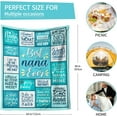 thumbnail image 5 of Nana Gifts,Nana Gifts from Grandkids, Best Nana Gifts Throw Blanket 60" X 80", Best Nana Ever Gifts，Gifts for Nanas Birthday Christmas Mother''s Day, 5 of 6