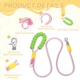 thumbnail image 3 of Uxcell Dog Leash with Padded Hands Free, 6.6ft/2m Adjustable Bungee Dog Training Leash, No Pull Heavy Duty Nylon Rope(Pink), Intended for Large Medium Pet Running/Hiking/Walking, 3 of 7
