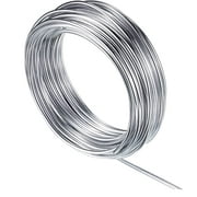 diollo 10 Meters - 9 Gauge (3.7mm) Aluminium Silver Art and Craft Wire for Jewellery Making, Flower Decoration and Floral Arrangement