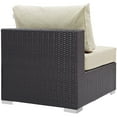 thumbnail image 3 of Modway Convene Outdoor Patio Armless in Espresso Beige, 3 of 3
