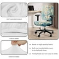 thumbnail image 3 of FKELYI Retro Floral Butterfly Print Office Chair Slipcovers with 2 Pcs Armrest Covers for Home Decor Breathable Soft Armchair Cover Protector Washable Fabric, 3 of 7