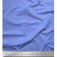 thumbnail image 1 of Soimoi Georgette Viscose Fabric Leaves & Buds Floral Printed Craft Fabric by the Yard 42 Inch Wide, 1 of 3
