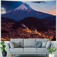 thumbnail image 4 of Creowell Cityscape Night View Tapestry Wall Decor Blanket for Home Dorm Bedroom Living Room Dorm Short Plush 40x30inch, 4 of 6