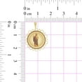 thumbnail image 4 of 14k Yellow Gold, Religious Pendant Charm Saint Jude Judas Round 18mm with 18" Dainty Neck Chain, 4 of 9