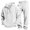 White, variant on Mens 2 Piece Sets Quarter Zipper Drawstring Hooded Tops Wide Leg Pants Solid Color Fashion Outfits for Daily Wear Black XXXXL