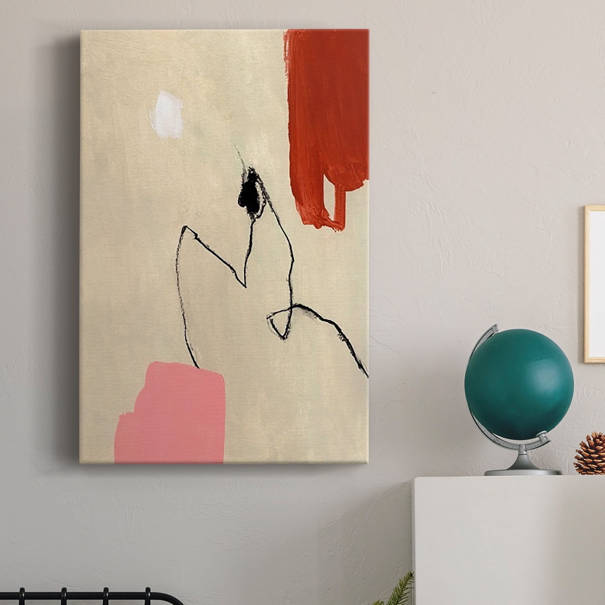 Terra Rosa Abstract II Premium Gallery Wrapped Canvas - Ready to Hang