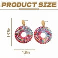 thumbnail image 2 of DESIGNICE Summer Earrings,Rice Bead Weaving Small Stud Earrings for Women,Lightweight to Wear Summer Earrings for Women,Cute Earrings for Women for Vacation、Beach,Style2, 2 of 7