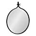 thumbnail image 3 of Kate and Laurel Yitro Round Wall Mirror, 30 x 37, Black, Decorative Versatile Rustic Wall Decor, 3 of 15