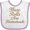White and Lavender, variant on Inktastic These Rolls Are Homemade Funny Quote Boys or Girls Baby Bib
