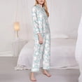 thumbnail image 3 of Haiem Rabbit And Star Pattern Women’s Long-sleeve Sleepwear,Sleepwear Set,2-piece Loungewear Set,Soft PJs Comfy Nightwear with Pockets-Medium, 3 of 7