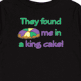 thumbnail image 4 of Inktastic They Found Me in a King Cake Boys or Girls Long Sleeve Toddler T-Shirt, 4 of 5