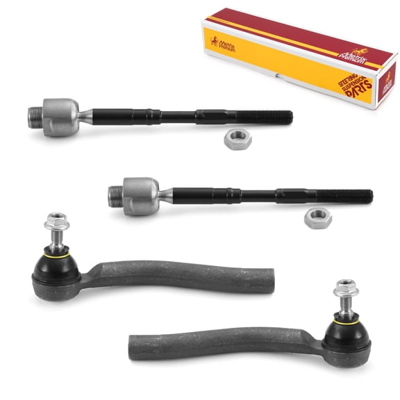 Metrix Premium Chassis Parts - 4 PC Inner & Outer Tie Rod End Kit Fits 08-14 Nissan Rogue, 14-15 Rogue Select, 08-14 X-Trail (Mexico), Replacement EV800550, ES800583, ES800582