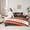 Gray Orange Whit, variant on Erosebridal Los Angeles Bedding Twin Size,Yellow Stripes Comforter Sets with Sheets,Rugby Helmet Bedding Sets Twin Size,Stylish Living Room Decoration Reversible,7pcs