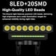 thumbnail image 3 of Luz LED para bicicleta con bocina, luz delantera de bicicleta recargable por USB, 3 of 8