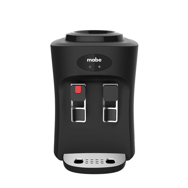 Dispensador de Agua Mabe de Mesa Negro 2 Llaves Fría Caliente Compacto 127 V