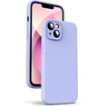 thumbnail image 1 of Liquid Silicone Case for iPhone 13 Mini - [Camera All-Round Protection] [Soft Microfiber Lining Anti-Scratch] 4 Layer Full Covered Shockproof Gel Rubber Phone Case Cover, 5.4", Lilac Purple, 1 of 14