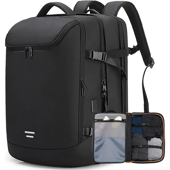 Travel Carry on Backpack 50L Expandable Flight Approved Backpacks 17.3 inch Laptop and USB Charging Port bags Water Resistant Business Back Pack for Women & Men…